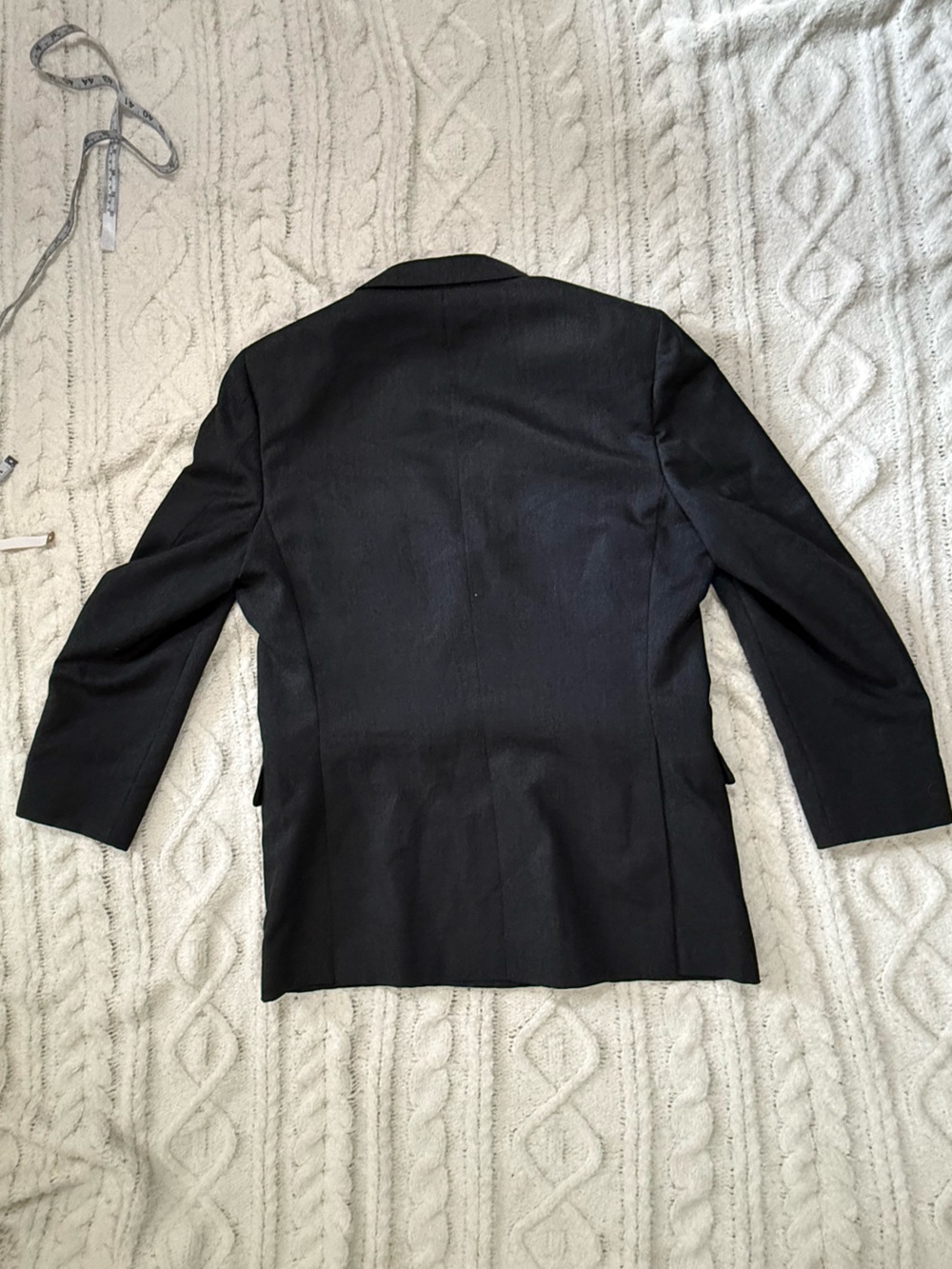 De Vonaire Charcoal Gray Wool Double Breasted Blazer Large - Picture 7 of 14